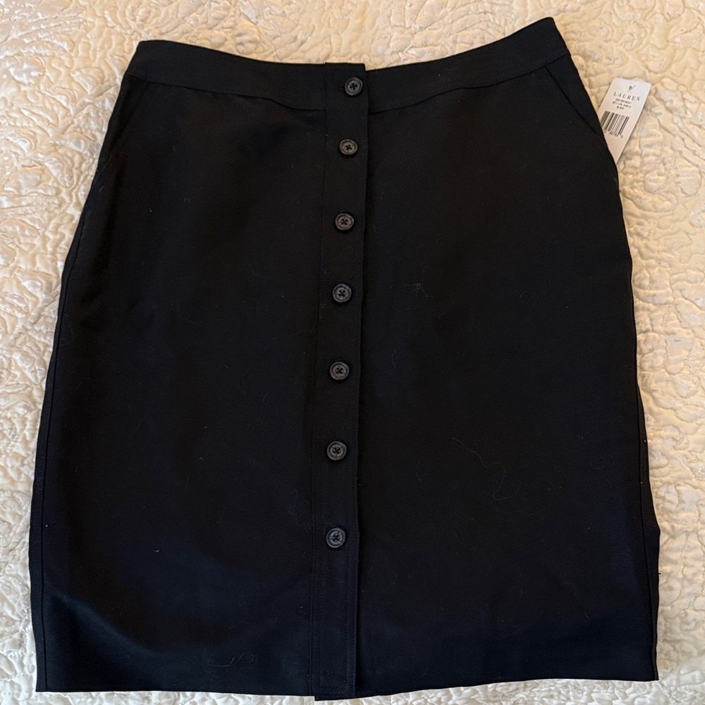 NWT Ralph Lauren Black Skirt Sz. 10